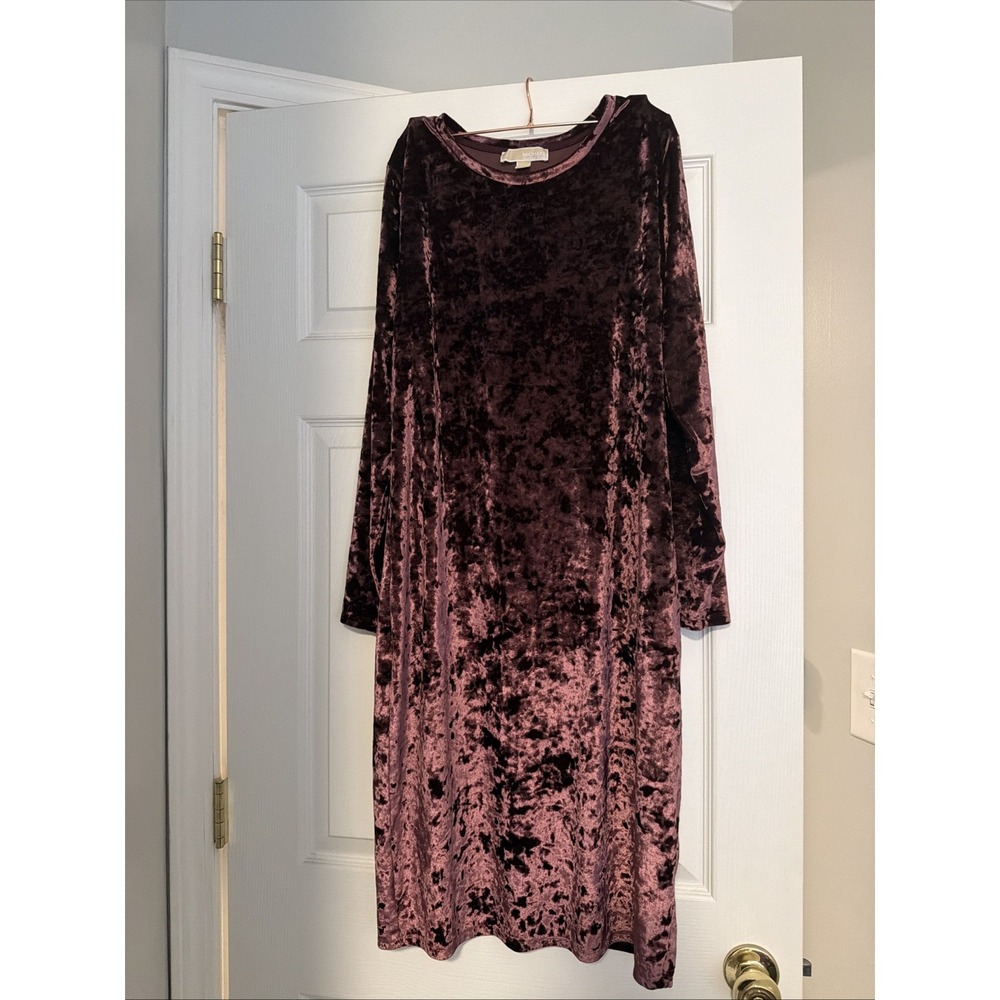 Michael Kors crushed velour / velvet dress Festive, versatile Size 1X